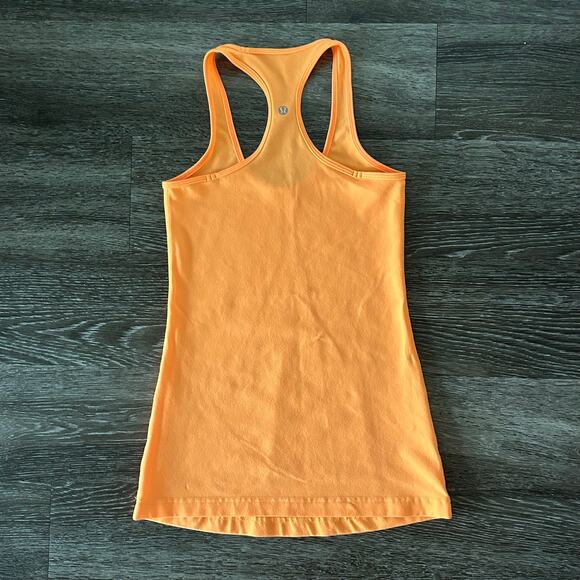 Lululemon Cool Racerback Tank Creamsicle Pop Sz 4 First Release Classic Core Top - Picture 13 of 14